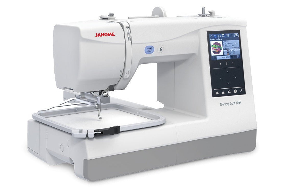 Janome Memory Craft 100E (Pre - Order for July - Aug Delivery) - Maple Leaf Quilting Company Ltd.