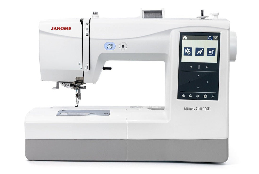Janome Memory Craft 100E (Pre - Order for July - Aug Delivery) - Maple Leaf Quilting Company Ltd.