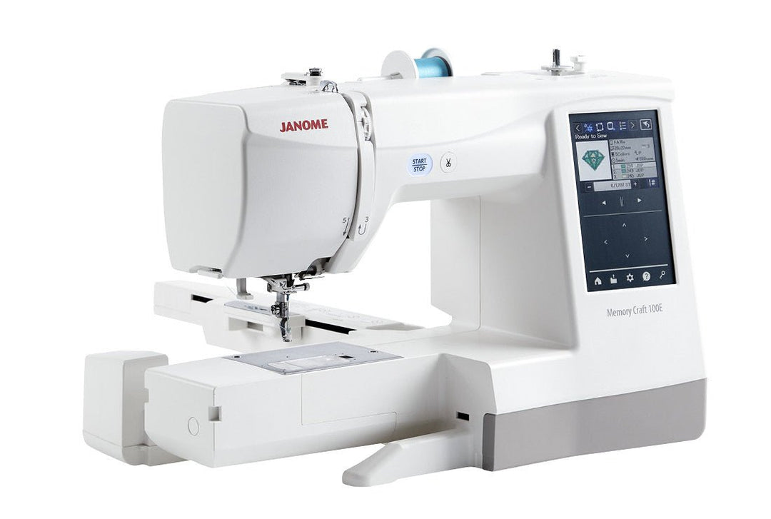Janome Memory Craft 100E (Pre - Order for July - Aug Delivery) - Maple Leaf Quilting Company Ltd.