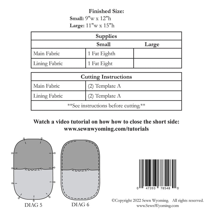 Japanese Knot Bag (SITF201D) - Maple Leaf Quilting Company Ltd.