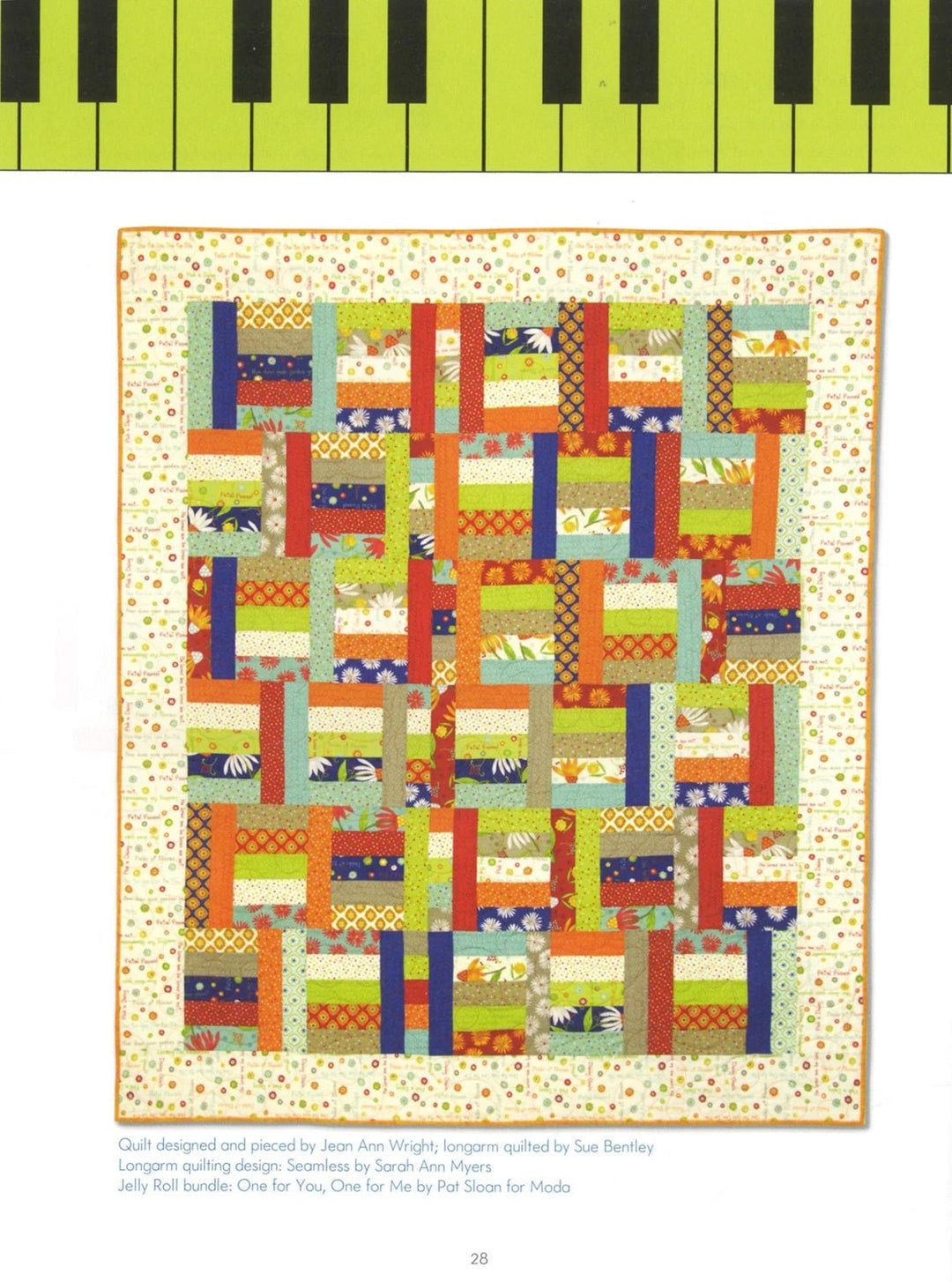Jelly Roll Jazz (L26838) - Maple Leaf Quilting Company Ltd.
