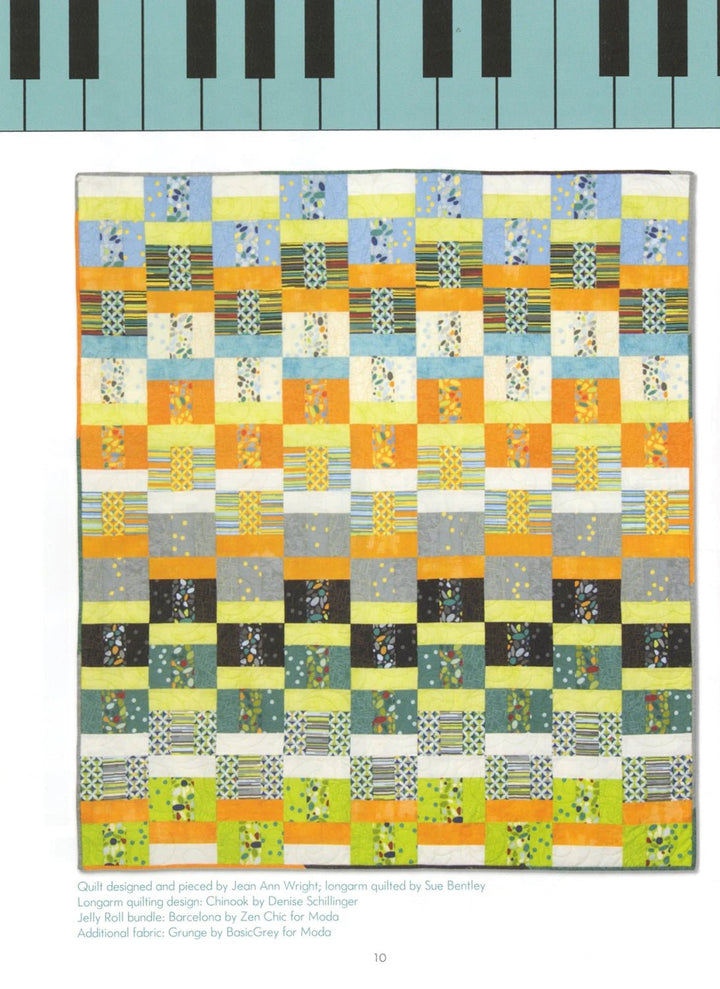 Jelly Roll Jazz (L26838) - Maple Leaf Quilting Company Ltd.