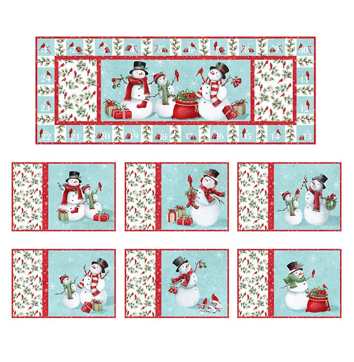 Jolly Countdown Table Runner/Placemat Kit - Maple Leaf Quilting Company Ltd.