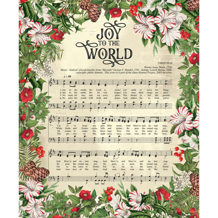 Joy to the World Panel - 36" x 44" (66250505P-01) 🇨🇦 - Maple Leaf Quilting Company Ltd.