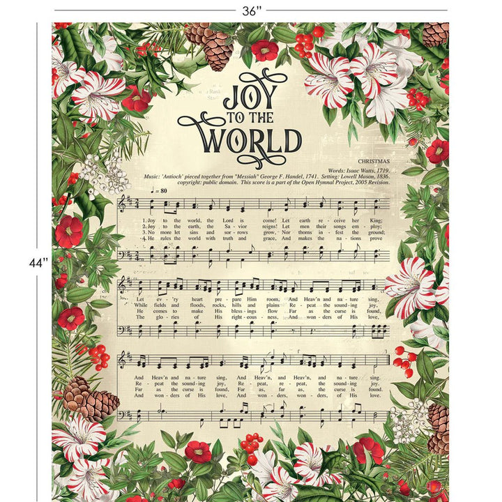 Joy to the World Panel - 36" x 44" (66250505P-01) 🇨🇦 - Maple Leaf Quilting Company Ltd.