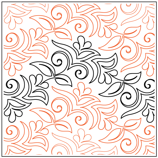 Joyful – 12” Paper Pantograph - Maple Leaf Quilting Company Ltd.