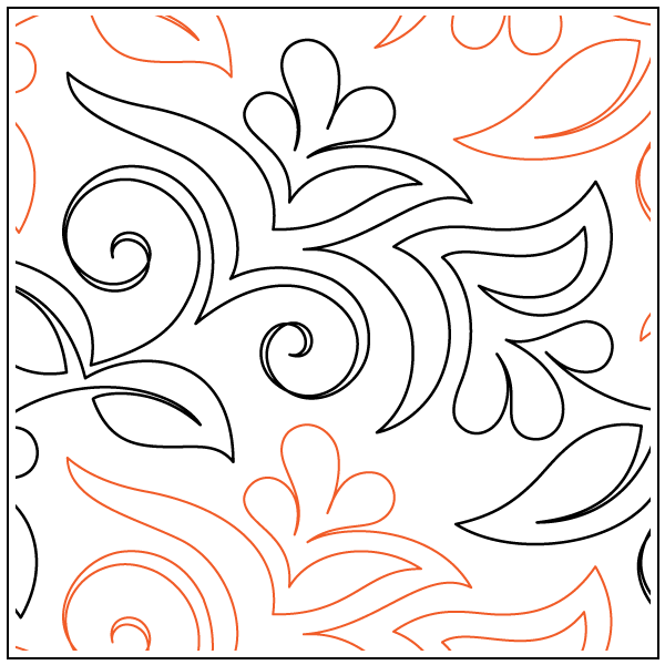 Joyful – 12” Paper Pantograph - Maple Leaf Quilting Company Ltd.