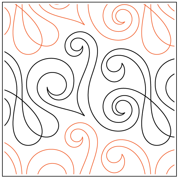 Just Plain Fancy - 6.25” Paper Pantograph - Maple Leaf Quilting Company Ltd.