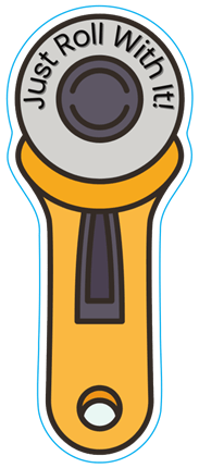 Just Roll With It - STICKER - Maple Leaf Quilting Company Ltd.