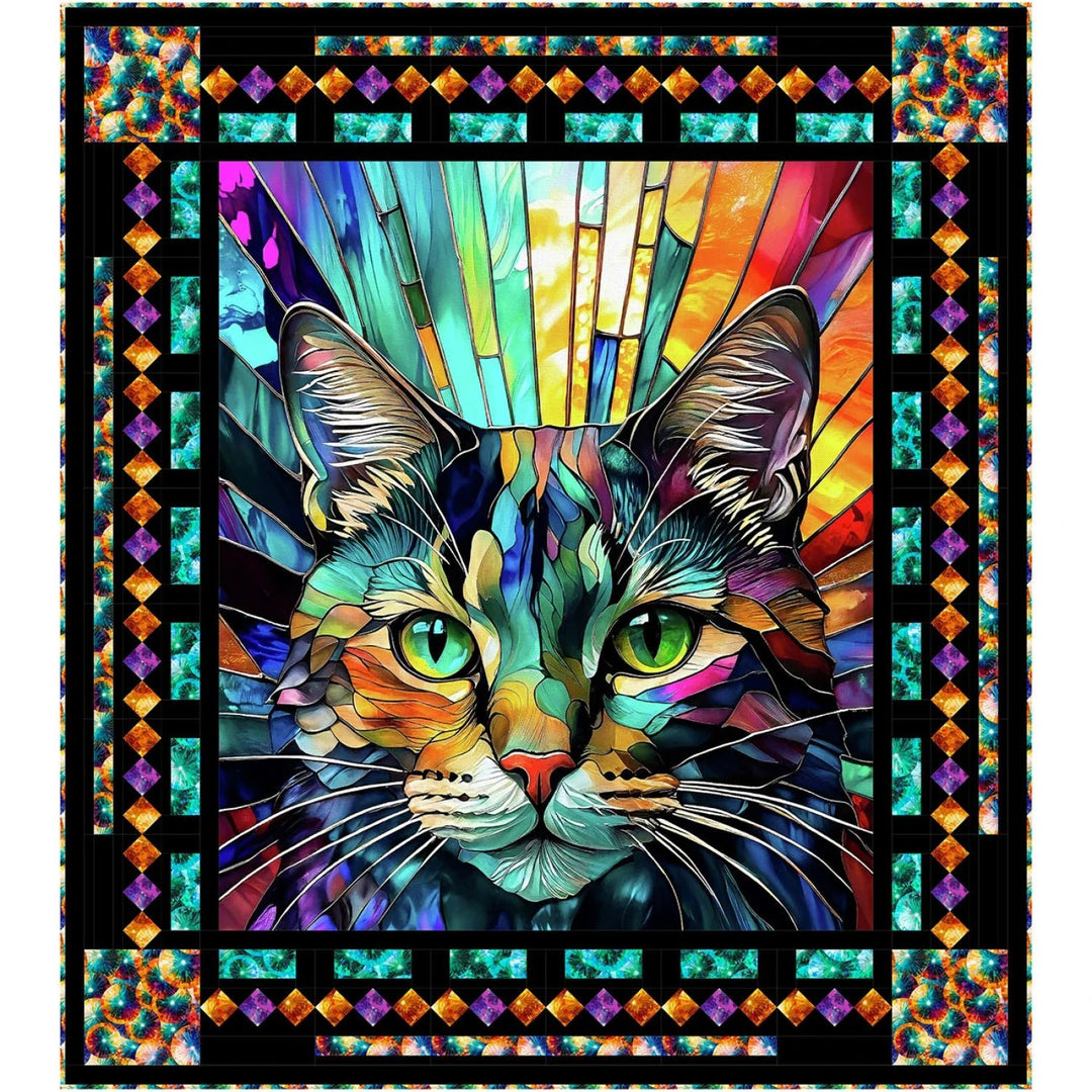 Kaleidoscope Digitally Printed Quilt Panel (PI012PTCQ-KLDSP) - Maple Leaf Quilting Company Ltd.
