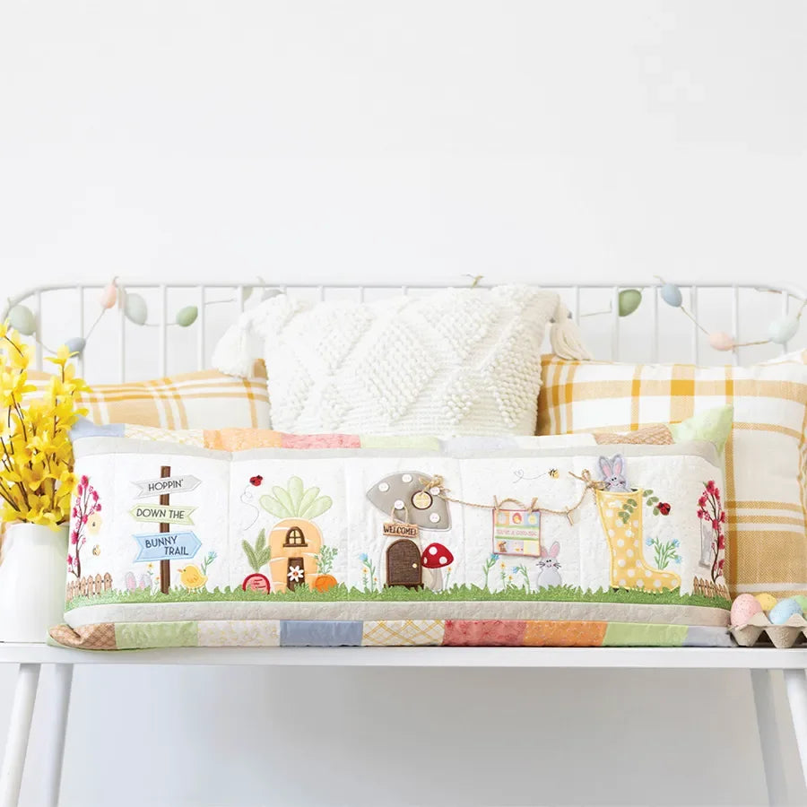 Hoppin' Down the Bunny Trail Bench Pillow Fabric Kit (16