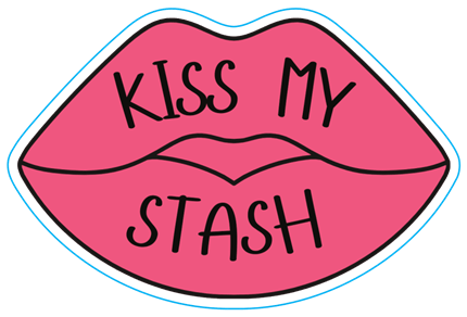 Kiss My Stash - STICKER - Maple Leaf Quilting Company Ltd.