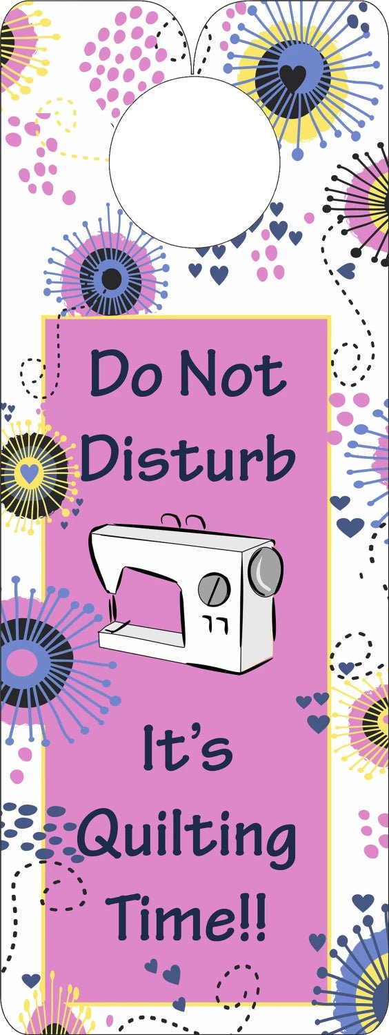 Knobie Talk - "Do Not Disturb" - Maple Leaf Quilting Company Ltd.