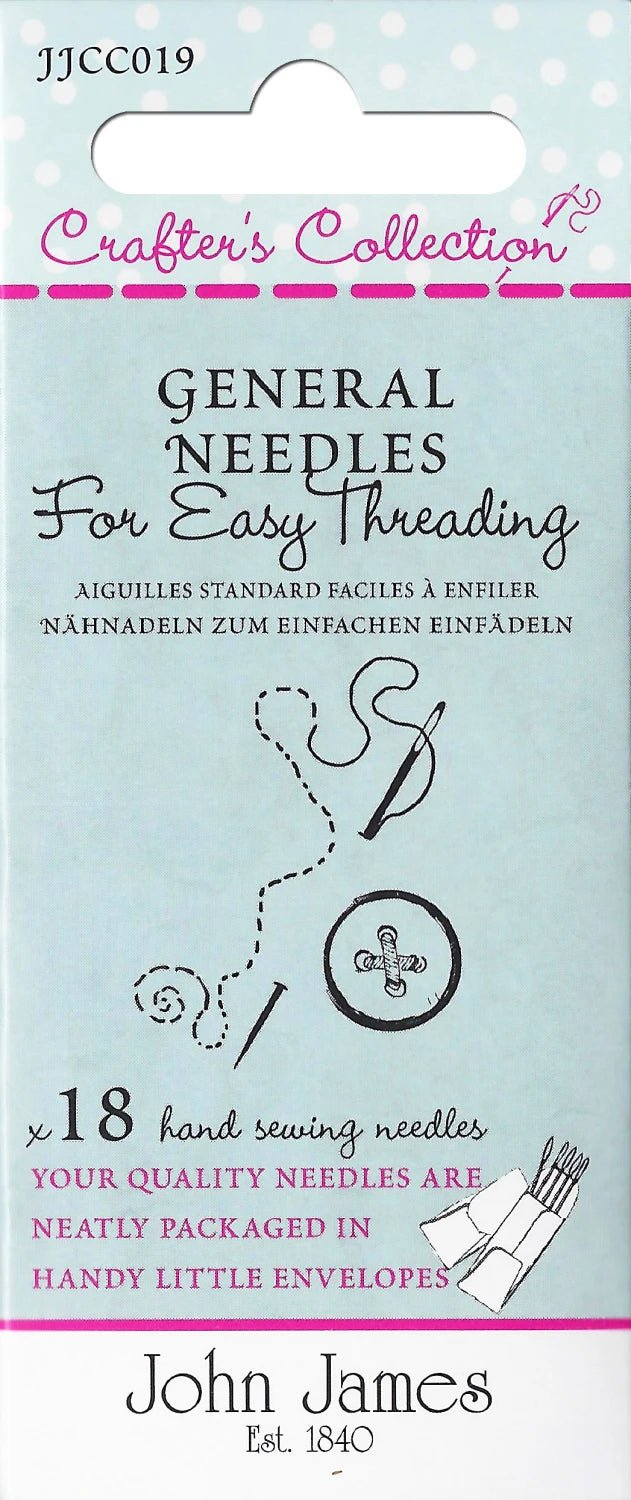 Large Eye / Easy Threading Assorted Sizes - Maple Leaf Quilting Company Ltd.