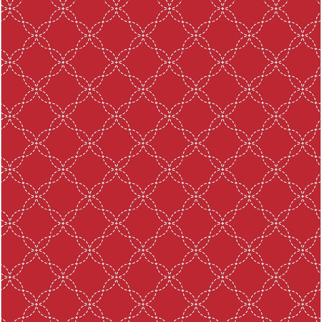 Lattice Red | 43/44" Cotton (MAS8209 - R2) - Sold in UNITS of ¼ metre - Maple Leaf Quilting Company Ltd.