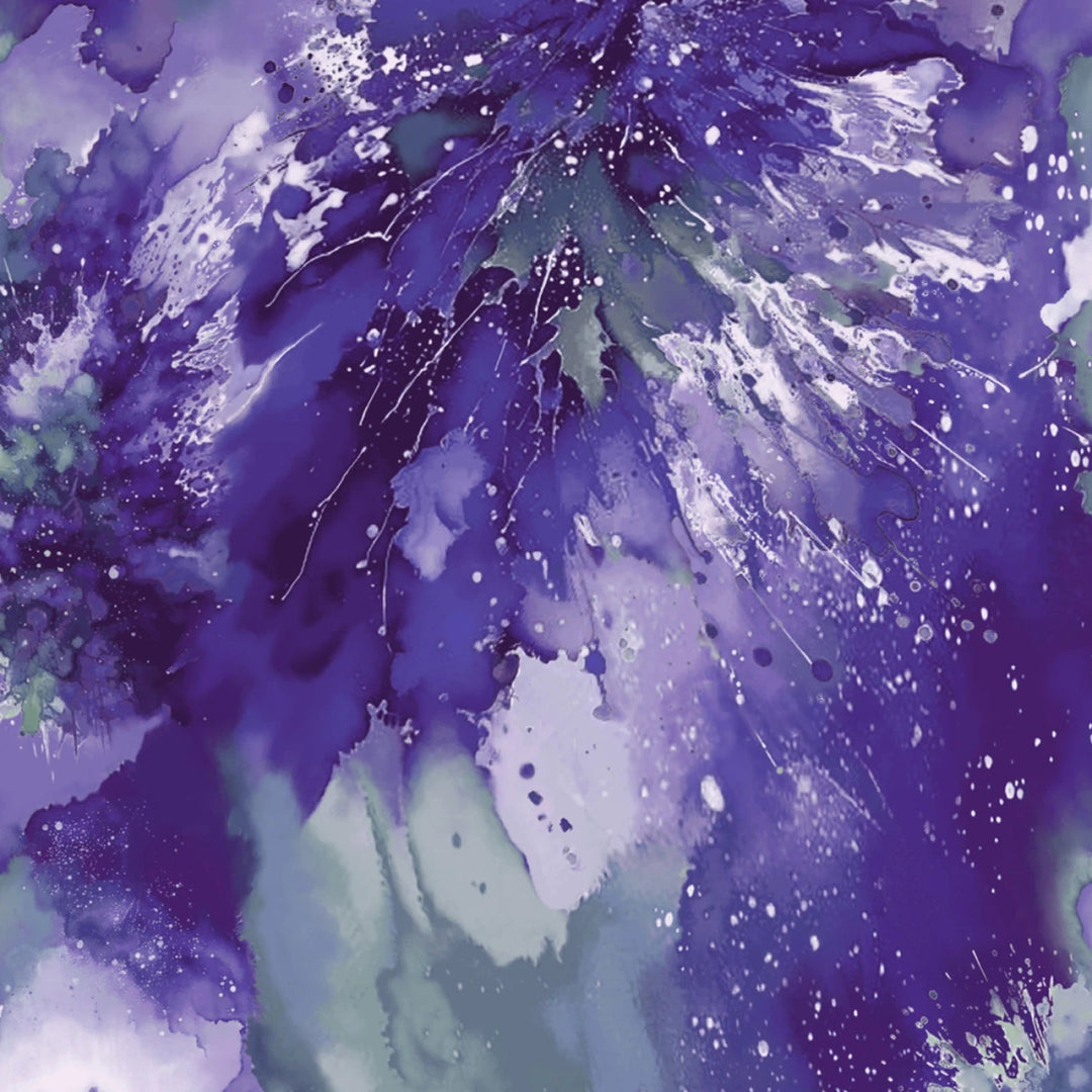 Lavender/Green Splash of Colours 108in Wide | Watercolour Wonder 108in by City Art Studio Collection (2228-56) - Maple Leaf Quilting Company Ltd.