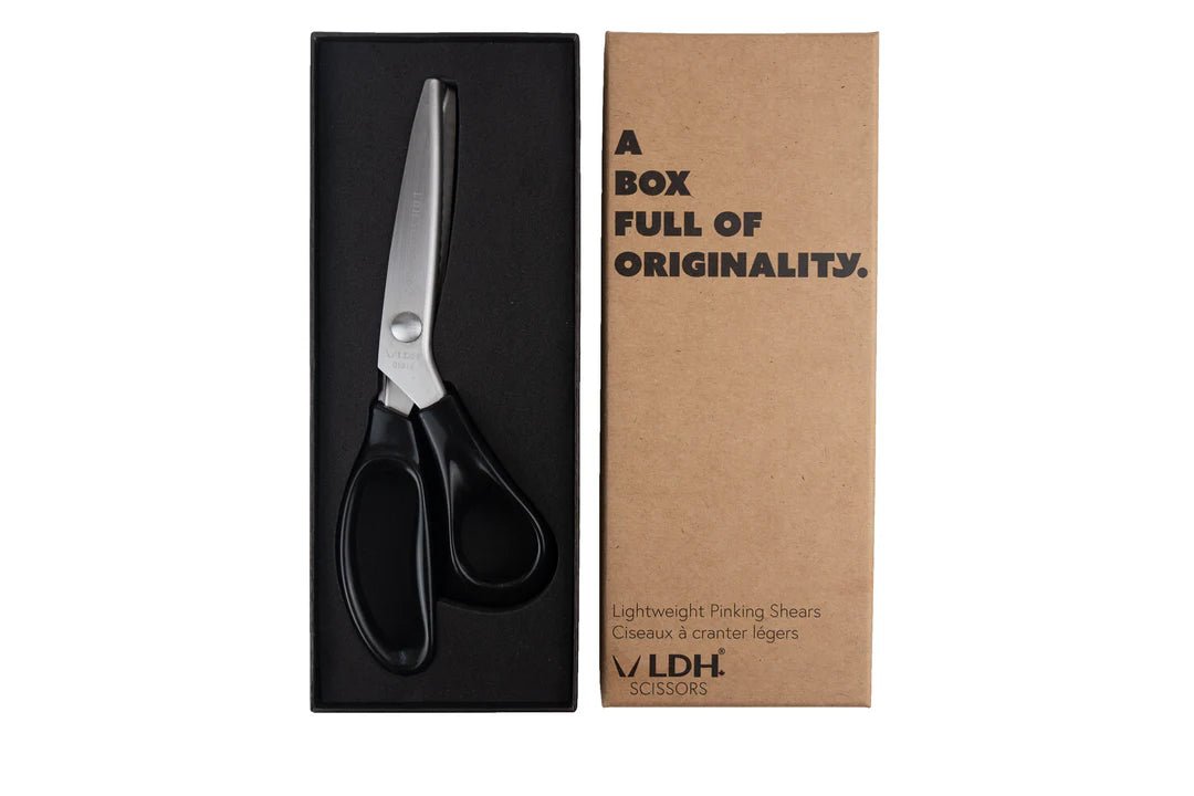 LDH Midnight Edition Lightweight Pinking Shears - 9" - Maple Leaf Quilting Company Ltd.