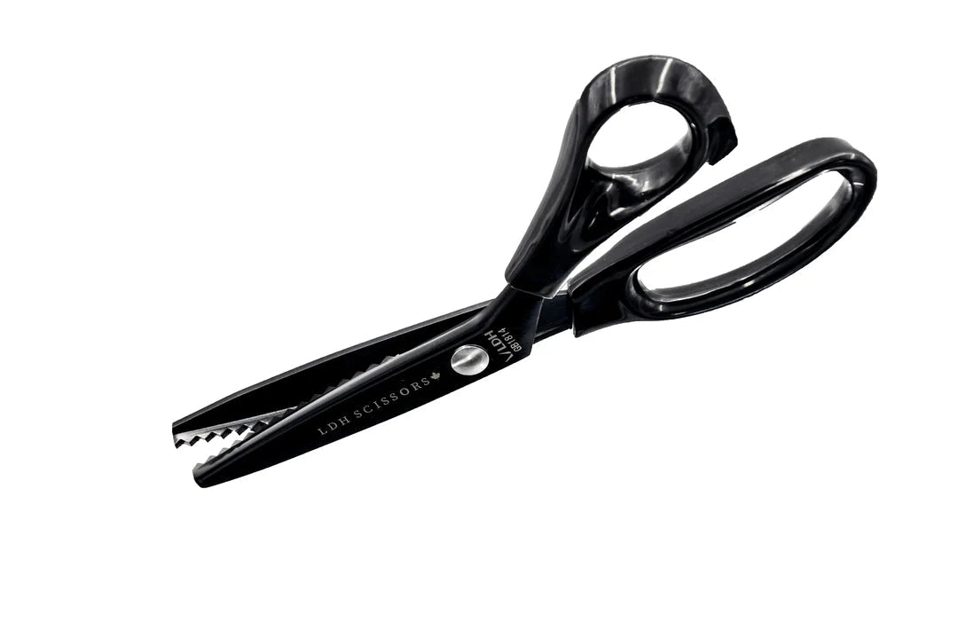 LDH Midnight Edition Lightweight Pinking Shears - 9" - Maple Leaf Quilting Company Ltd.