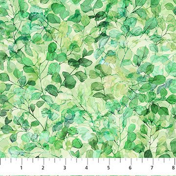 Leaf - Veranda by Deborah Edwards & Melanie Samra - Northcott 44” - (DP28401 - 72) – Sold in UNITS of ¼ metre - Maple Leaf Quilting Company Ltd.