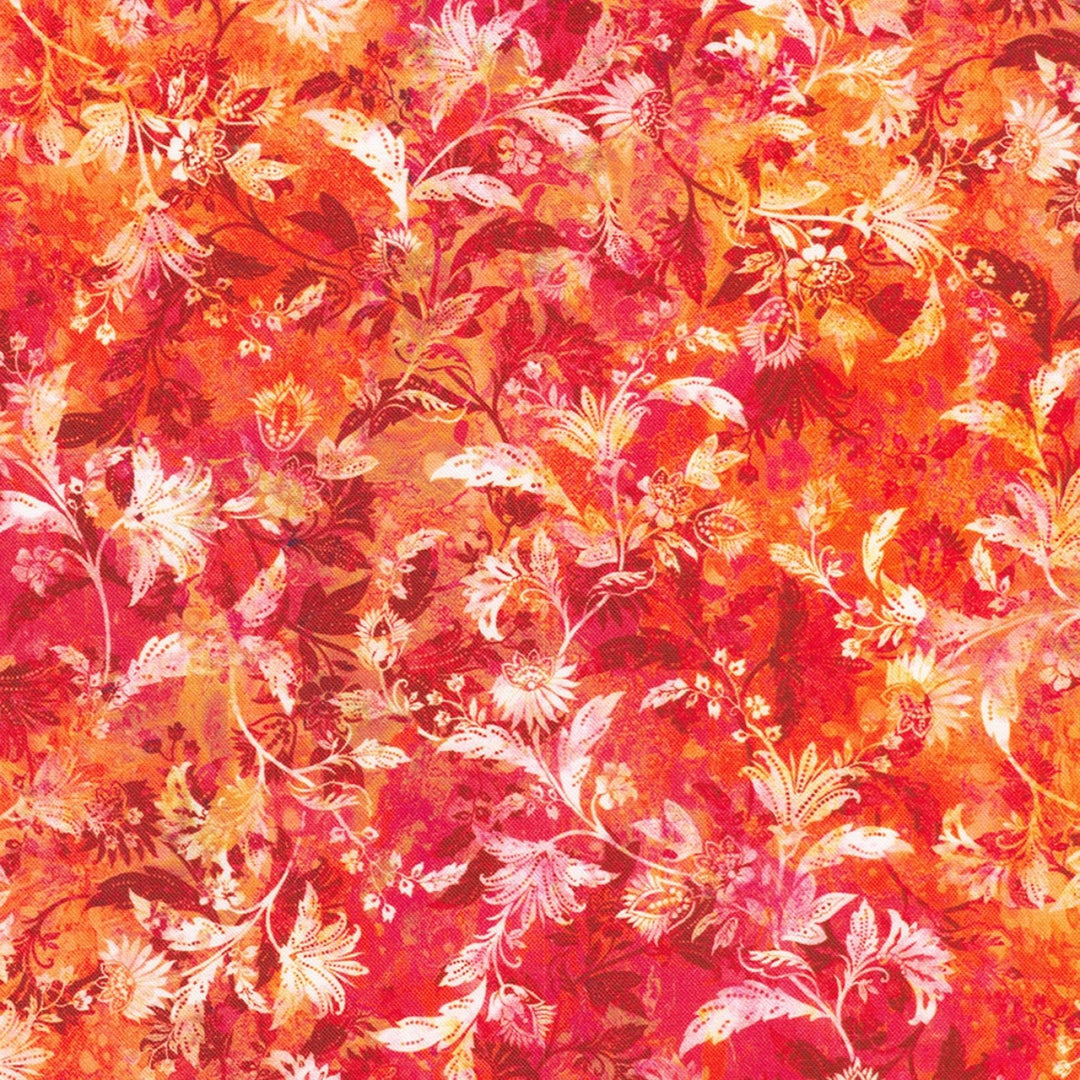 Leaves Punch Quilting Cotton From Robert Kaufman | 108" Cotton (SRKDX22125367) – Sold in UNITS of ¼ metre - Maple Leaf Quilting Company Ltd.