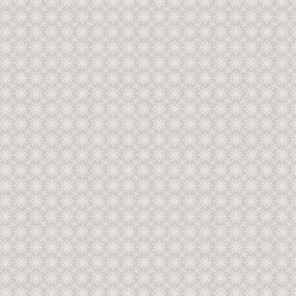 Light Grey - Detailed Snowflakes 44" Wide Cotton (66250405-01) 🇨🇦 - Maple Leaf Quilting Company Ltd.