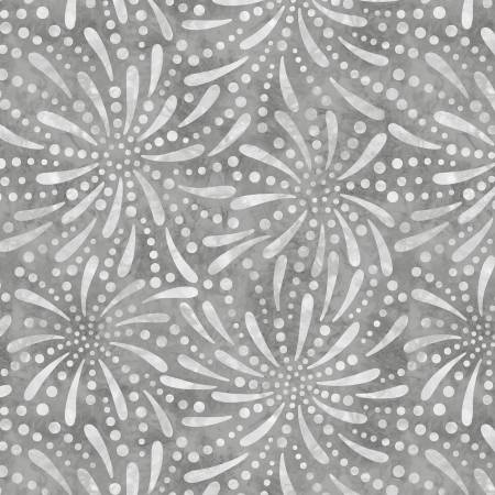Light Grey Fireworks 108" Cotton (2090 - 900) - Sold in UNITS of 1/4 metre - Maple Leaf Quilting Company Ltd.