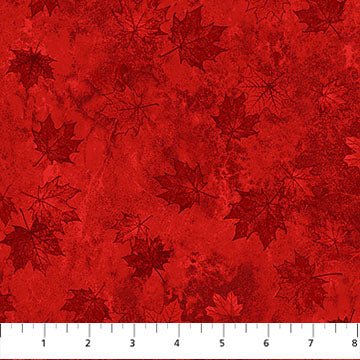 Light Red Small Tonal Leaves | 43/44" Cotton (29018 - 24) - Sold in UNITS of ¼ metre - Maple Leaf Quilting Company Ltd.