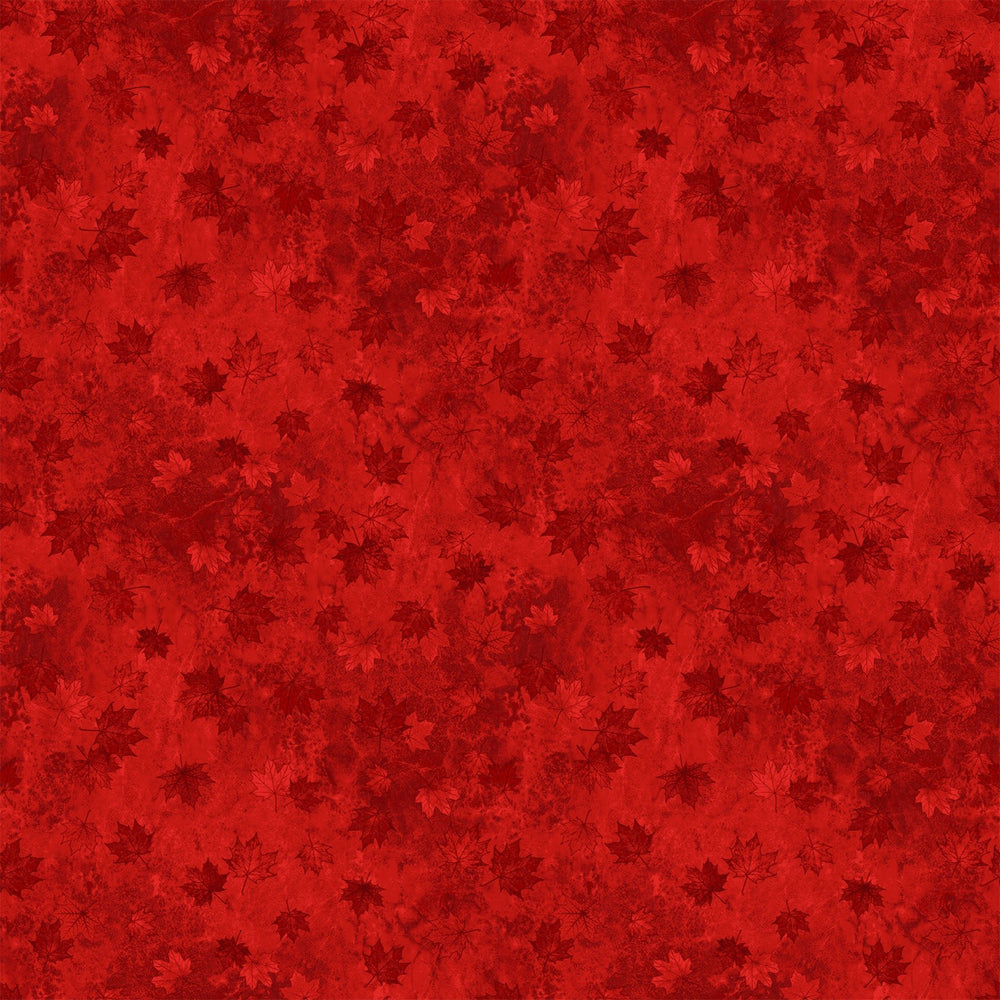 Light Red Small Tonal Leaves | 43/44" Cotton (29018 - 24) - Sold in UNITS of ¼ metre - Maple Leaf Quilting Company Ltd.