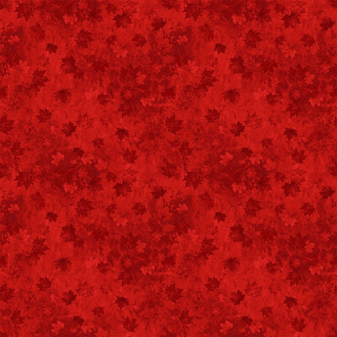 Light Red Small Tonal Leaves | 43/44" Cotton (29018 - 24) - Sold in UNITS of ¼ metre - Maple Leaf Quilting Company Ltd.