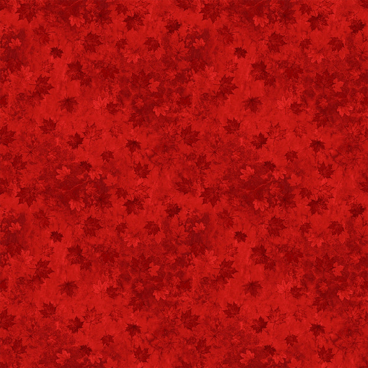 Light Red Small Tonal Leaves | 43/44" Cotton (29018 - 24) - Sold in UNITS of ¼ metre - Maple Leaf Quilting Company Ltd.