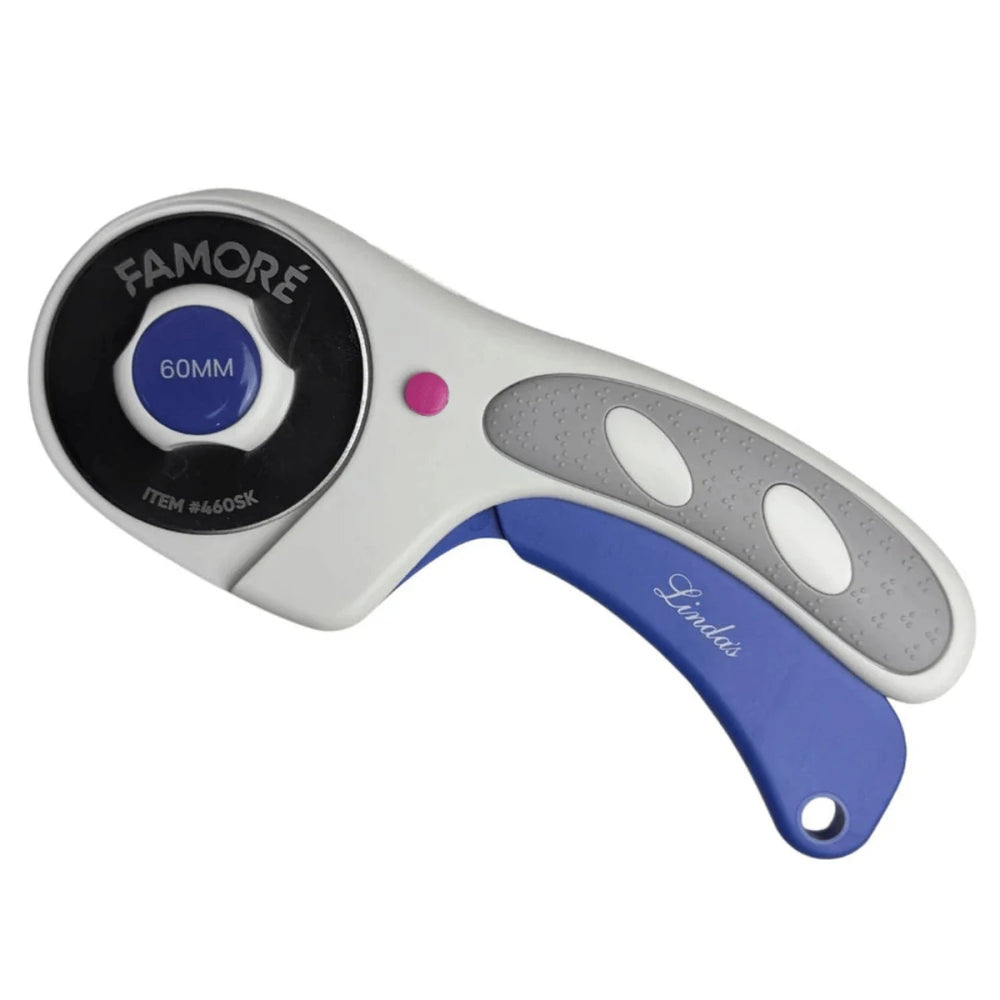 Linda's 60mm Ergonomic Rotary Cutter (LEQ - ROTARY - 60MM) - Maple Leaf Quilting Company Ltd.