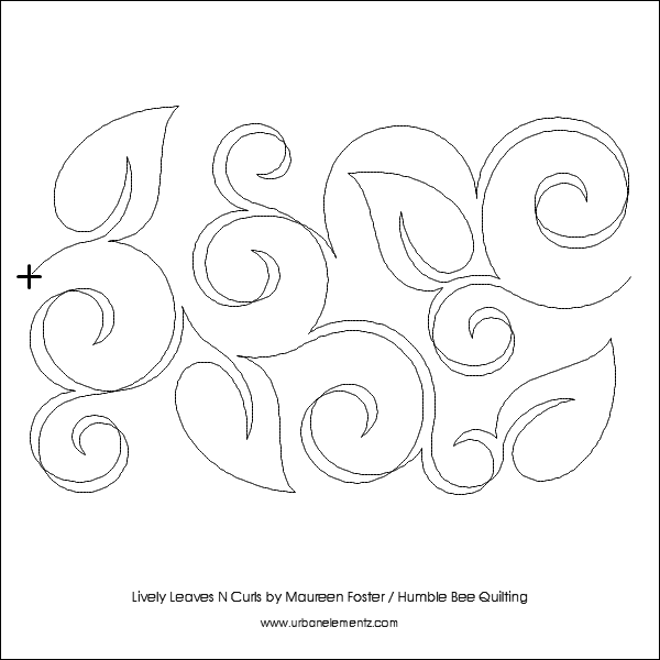 Lively Leaves N Curls – 9” Paper Pantograph