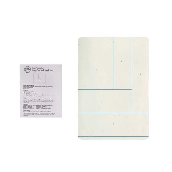 Log Cabin Mug Mat Quilt - As - You - Go Kit (3 Pack) - Maple Leaf Quilting Company Ltd.