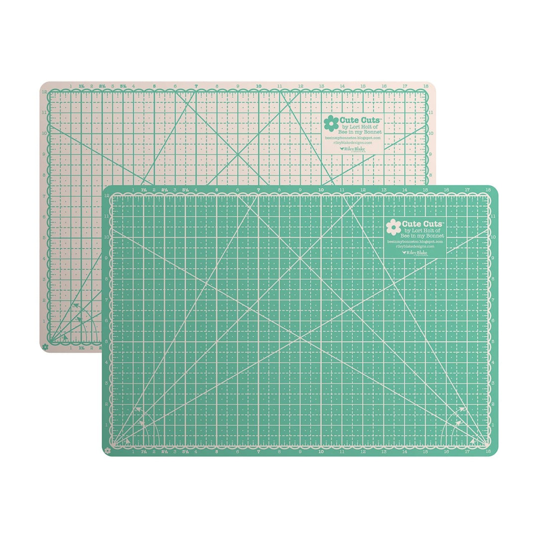 Lori Holt Cute Cuts™ Cutting Mat 12" x 18" - Leaf and Latte (STCM-48388) - Maple Leaf Quilting Company Ltd.