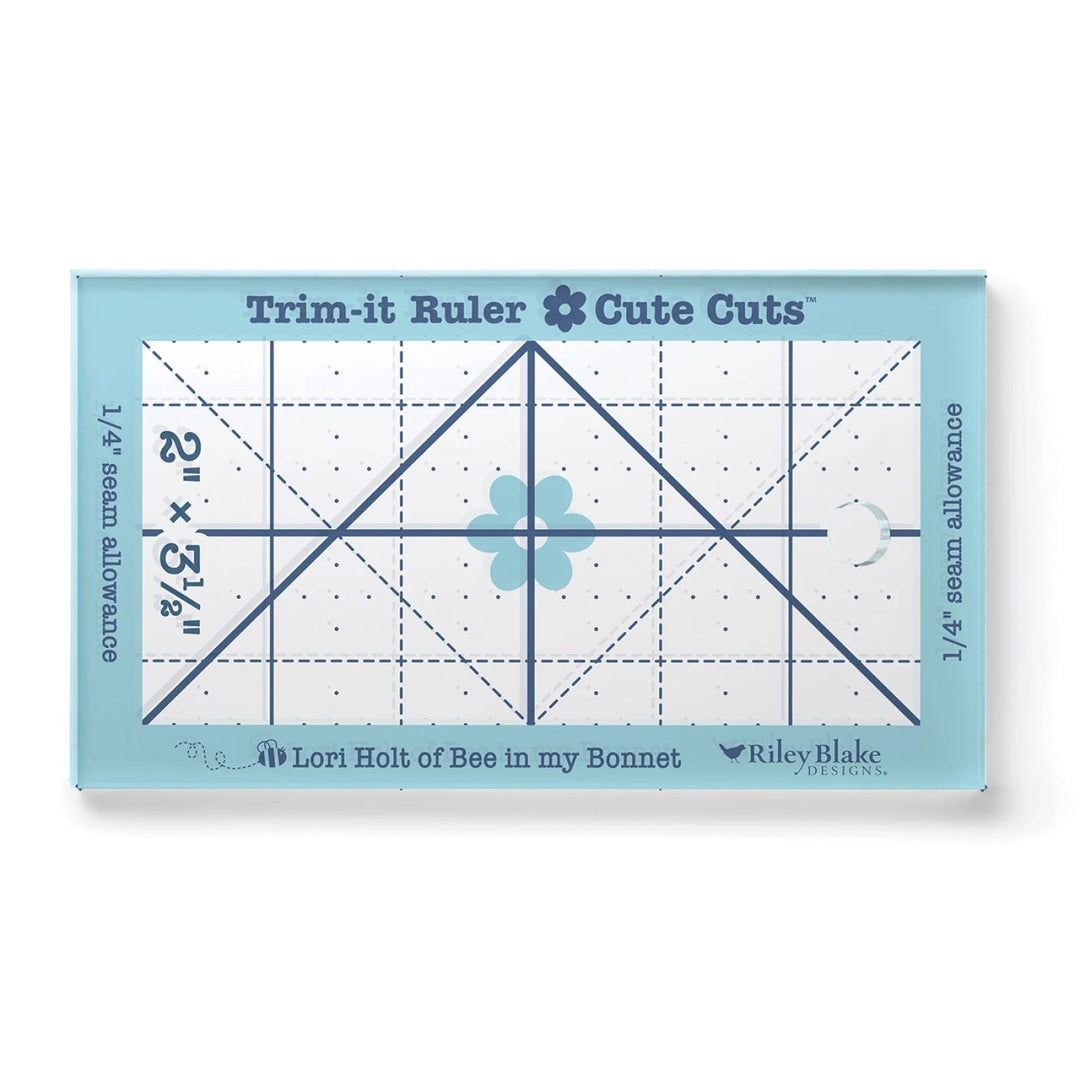 Lori Holt Cute Cuts™ Trim-it™ Ruler 2in x 3 1/2in (STTI-50243) - Maple Leaf Quilting Company Ltd.