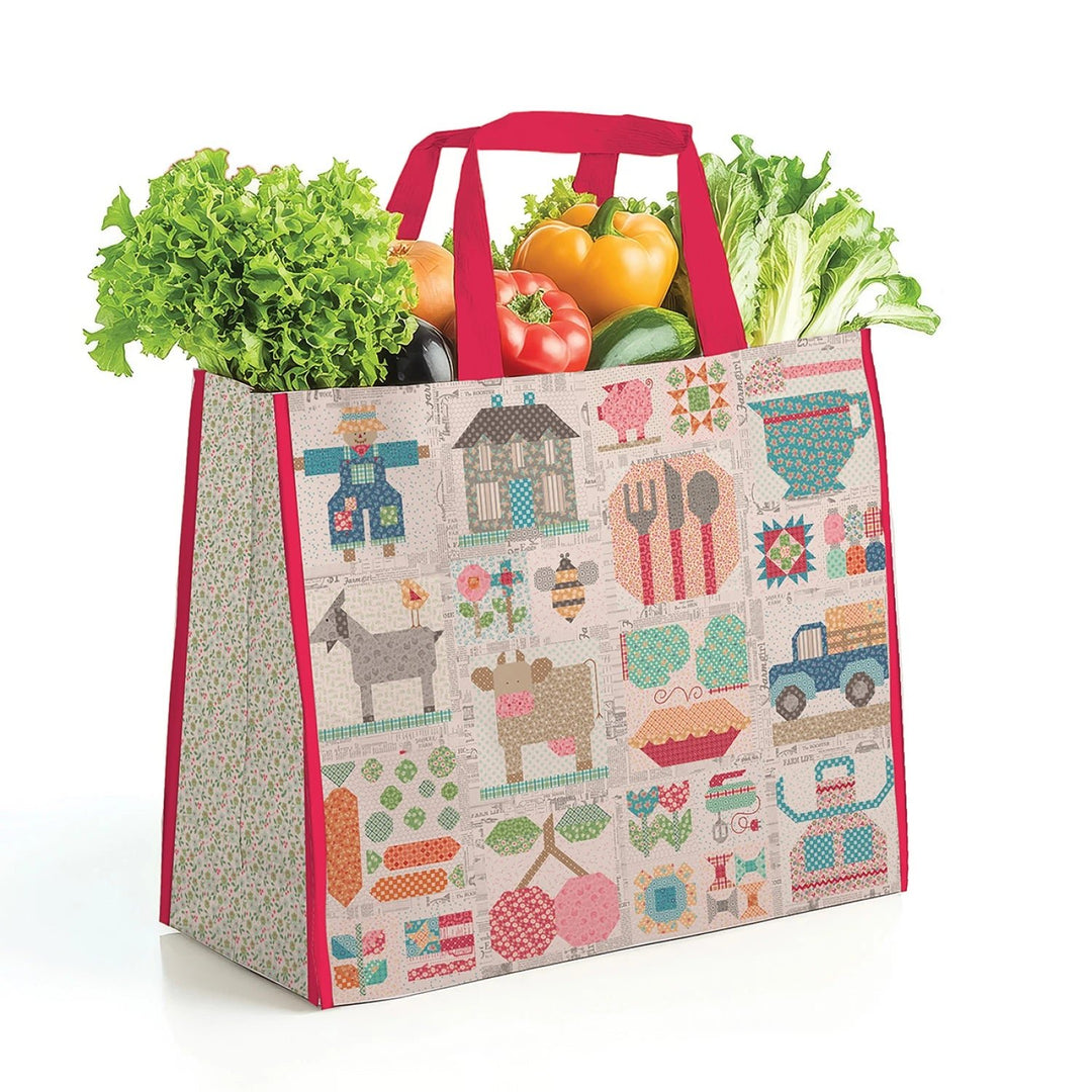 Lori Holt Farmer's Daughter Vinyl Tote (ST - 46803) - Maple Leaf Quilting Company Ltd.