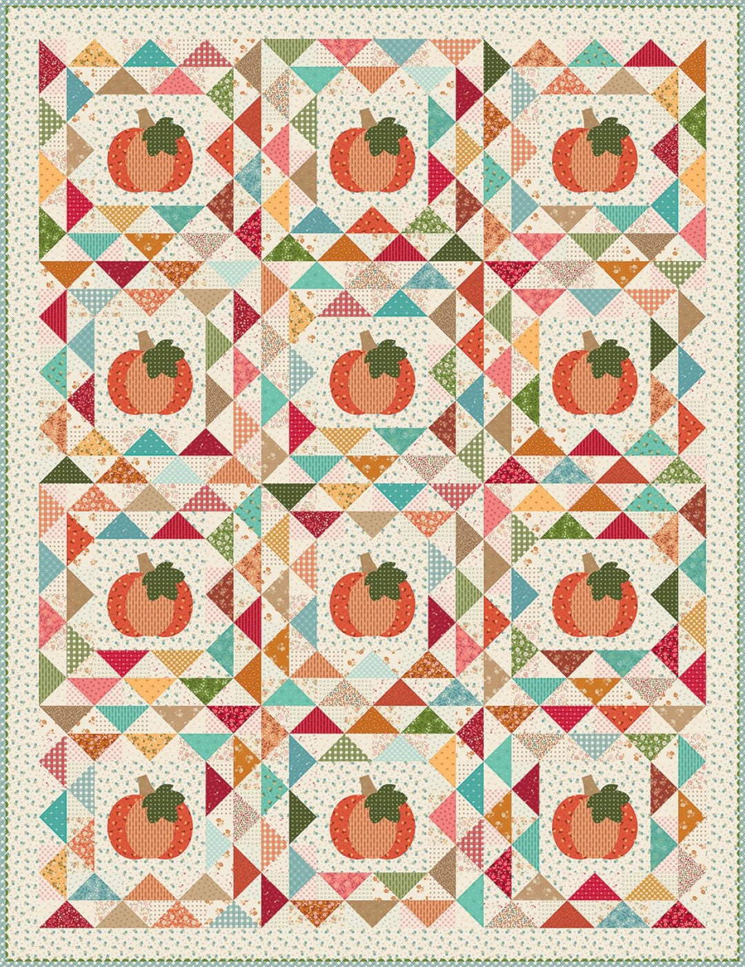 Lori Holt Geese in the Pumpkin Patch Quilt Pattern - Maple Leaf Quilting Company Ltd.