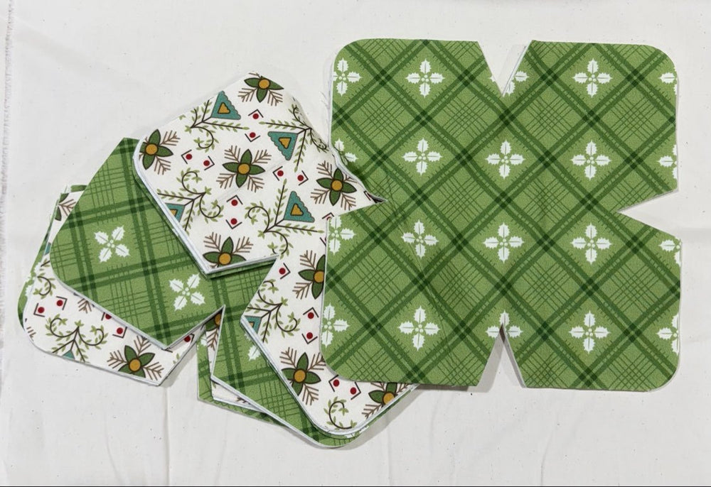 Lori Holt Hometown Holiday - Large Bowl Cozy Kit (4pck) - Maple Leaf Quilting Company Ltd.
