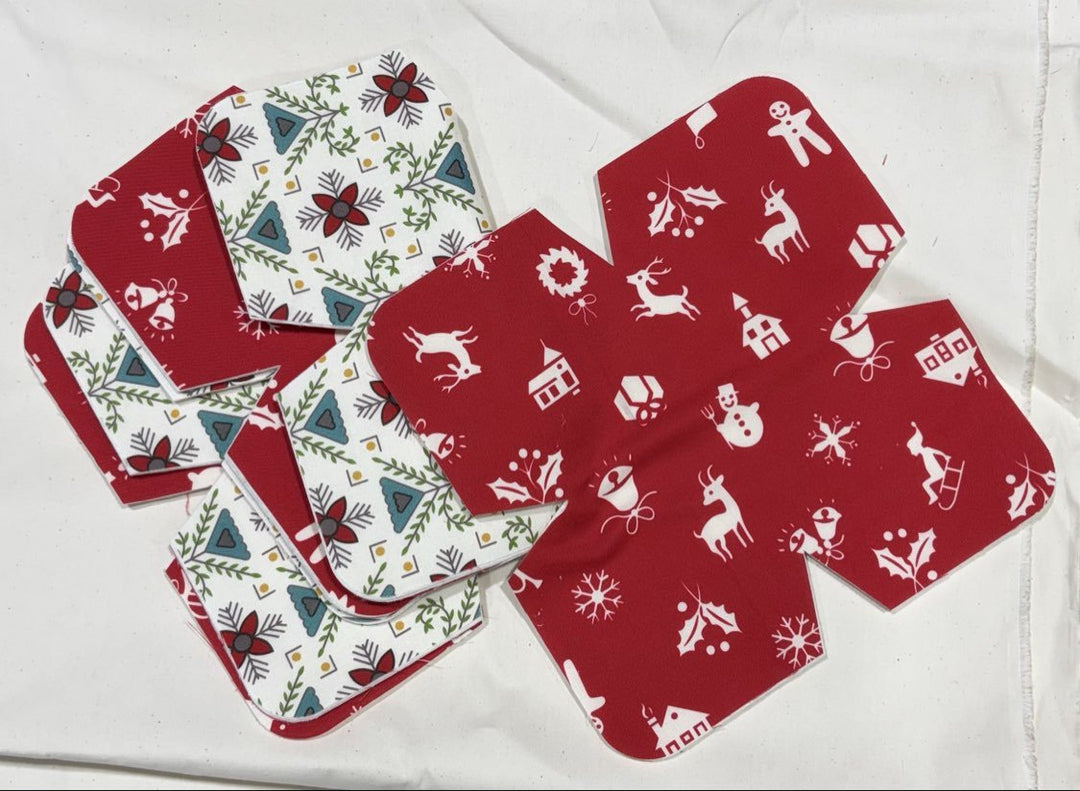 Lori Holt Hometown Holiday - Large Bowl Cozy Kit (4pck) - Maple Leaf Quilting Company Ltd.