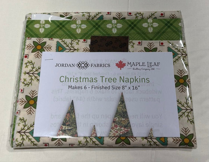 Lori Holt Hometown Holiday Tree Napkin - Kit (6pc set) - Maple Leaf Quilting Company Ltd.