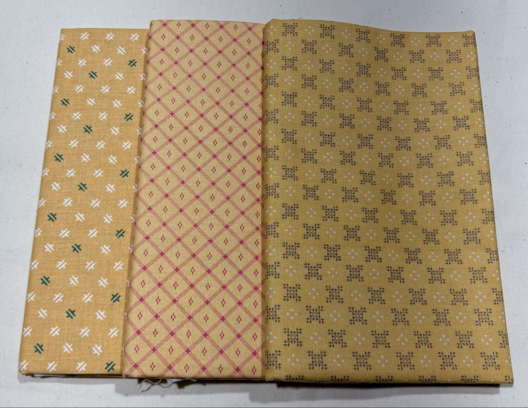 Lori Holt Piece & Plenty - 1yd Bundle (3pcs - 3yds total) - Maple Leaf Quilting Company Ltd.
