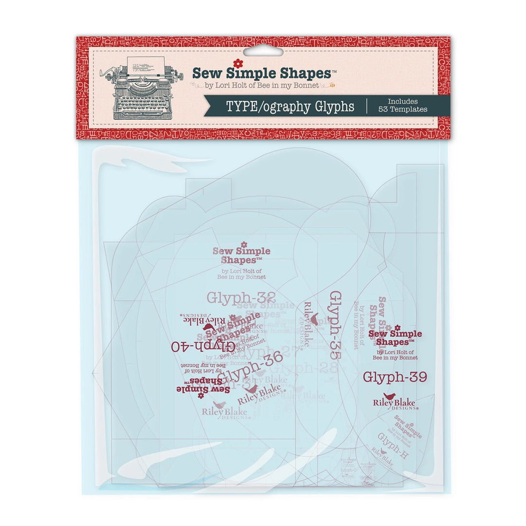 Lori Holt TYPE/ography Glyphs Sew Simple Shapes (STT - 45616) - Maple Leaf Quilting Company Ltd.