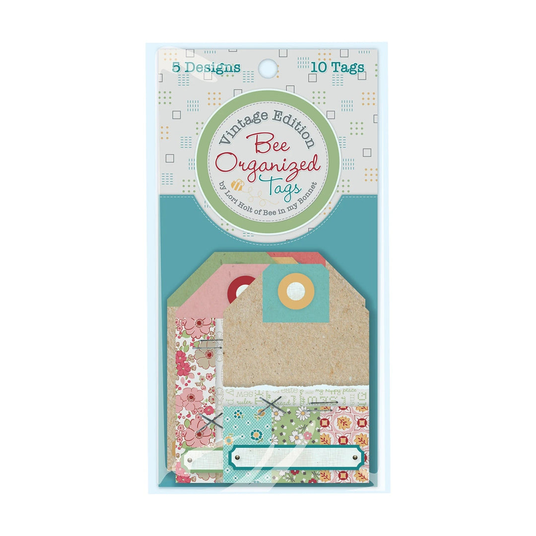 Lori Holt Vintage Edition Bee Organized Tags (ST - 34542) - Maple Leaf Quilting Company Ltd.