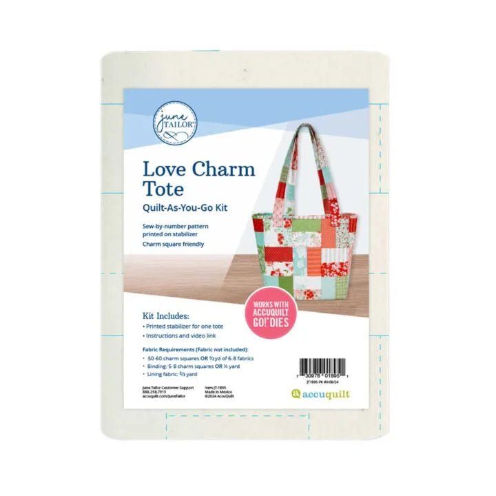 Love Charm Tote Quilt - As - You - Go Kit - Maple Leaf Quilting Company Ltd.