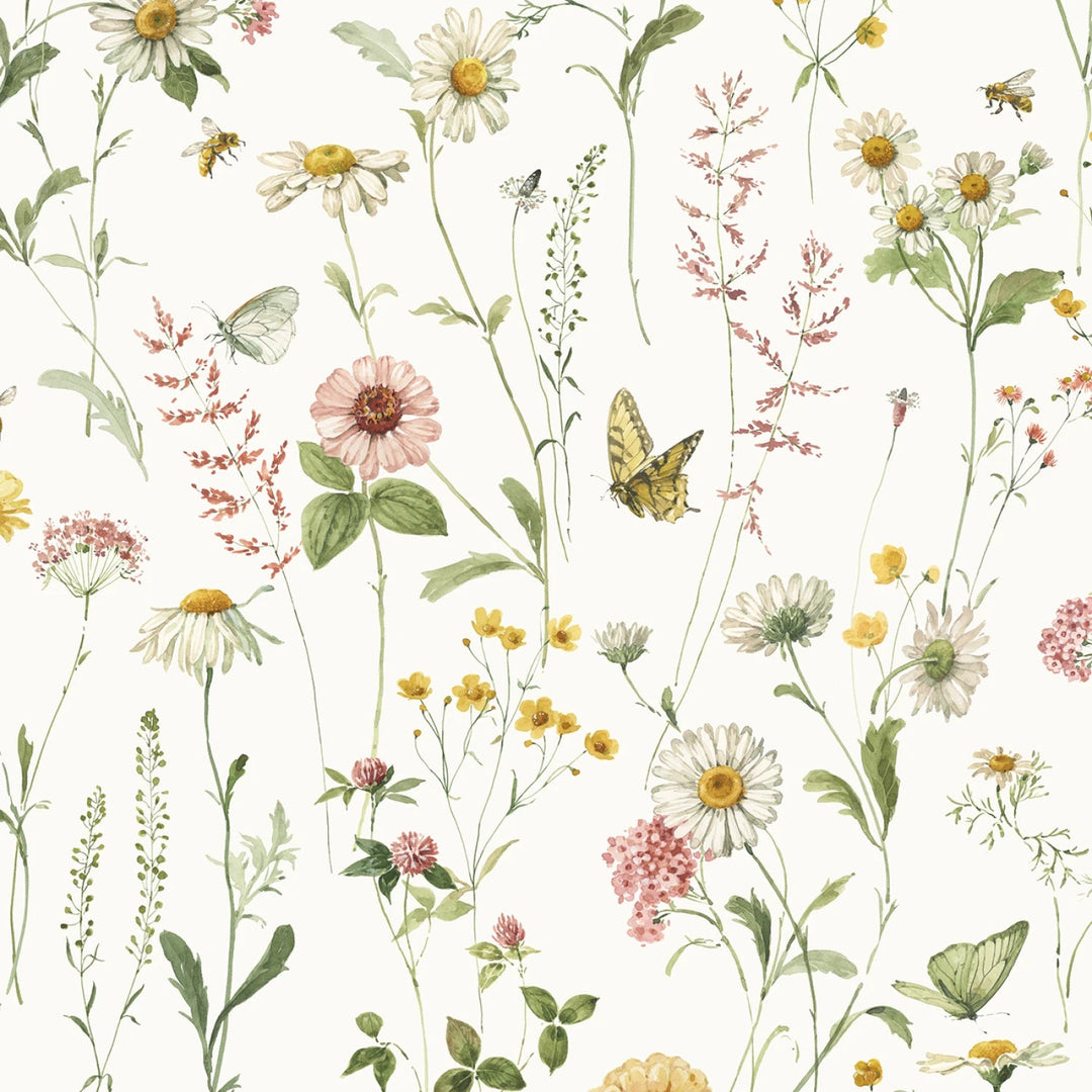 Love Me More - Floral Cloud | 108” Cotton (WB15639R - CLOUD) - Sold in UNITS of 1/4 metre - Maple Leaf Quilting Company Ltd.