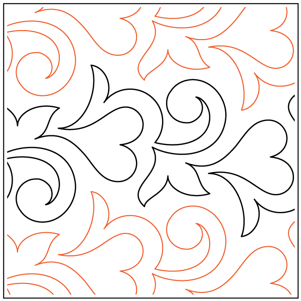 Love Song – 6.5” Paper Pantograph - Maple Leaf Quilting Company Ltd.