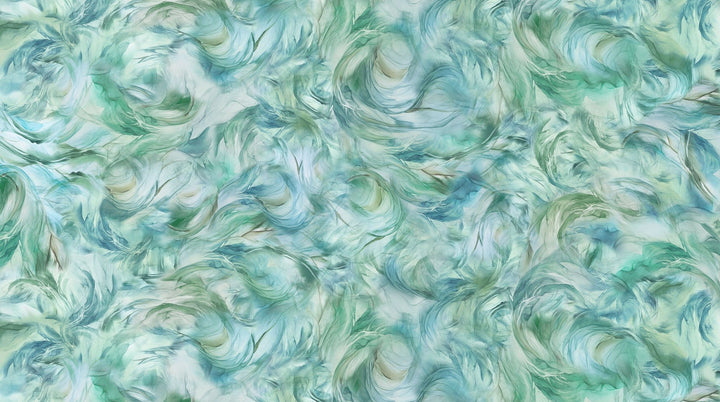 Lt. Teal Swirl Texture - Raven&