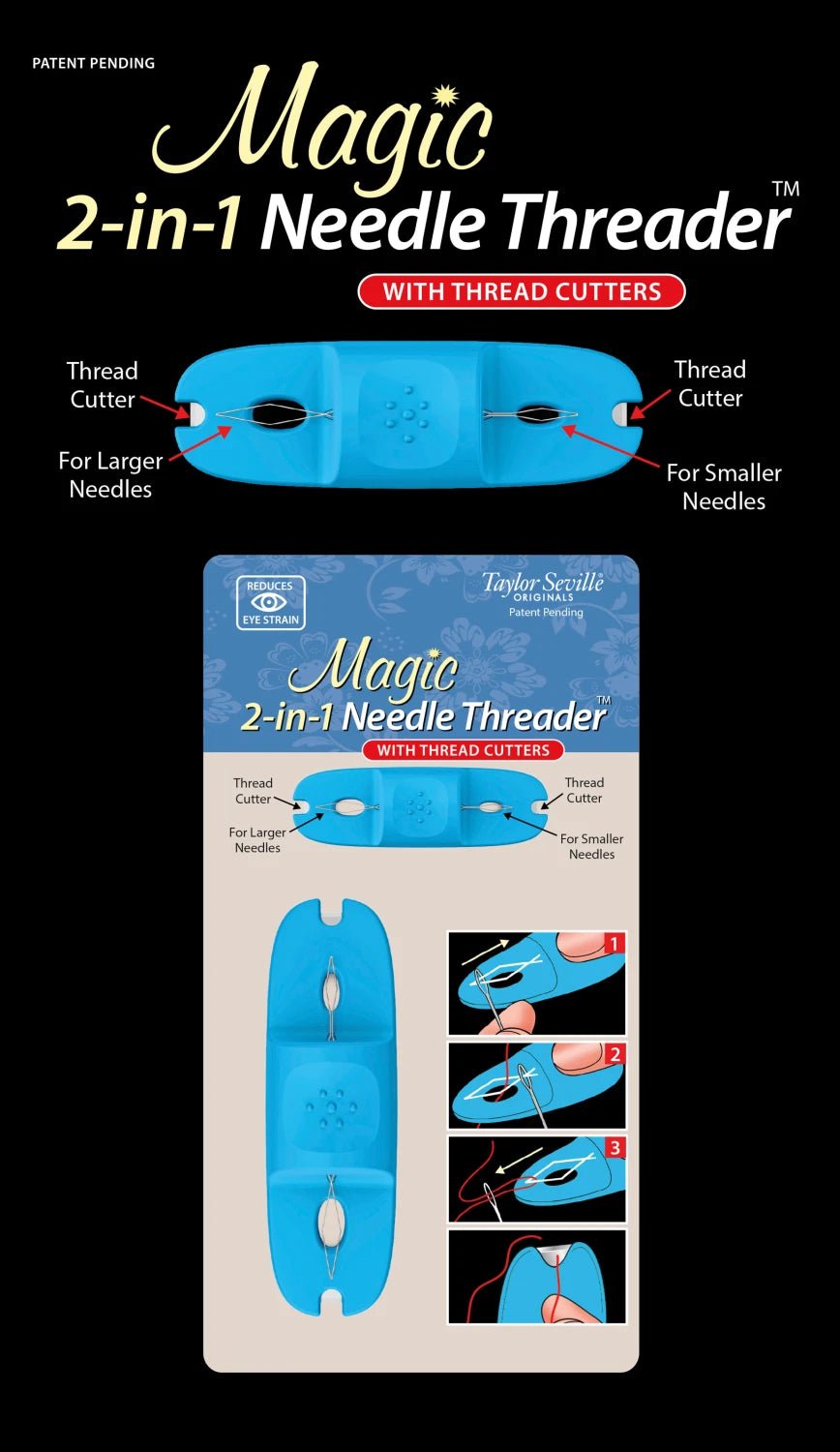 Magic 2 - in - 1 Needle Threader Cutter (220016) - Maple Leaf Quilting Company Ltd.