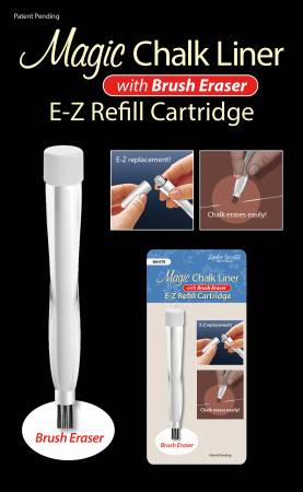 Magic Chalk Liner - EZ Refill White With Brush - Maple Leaf Quilting Company Ltd.