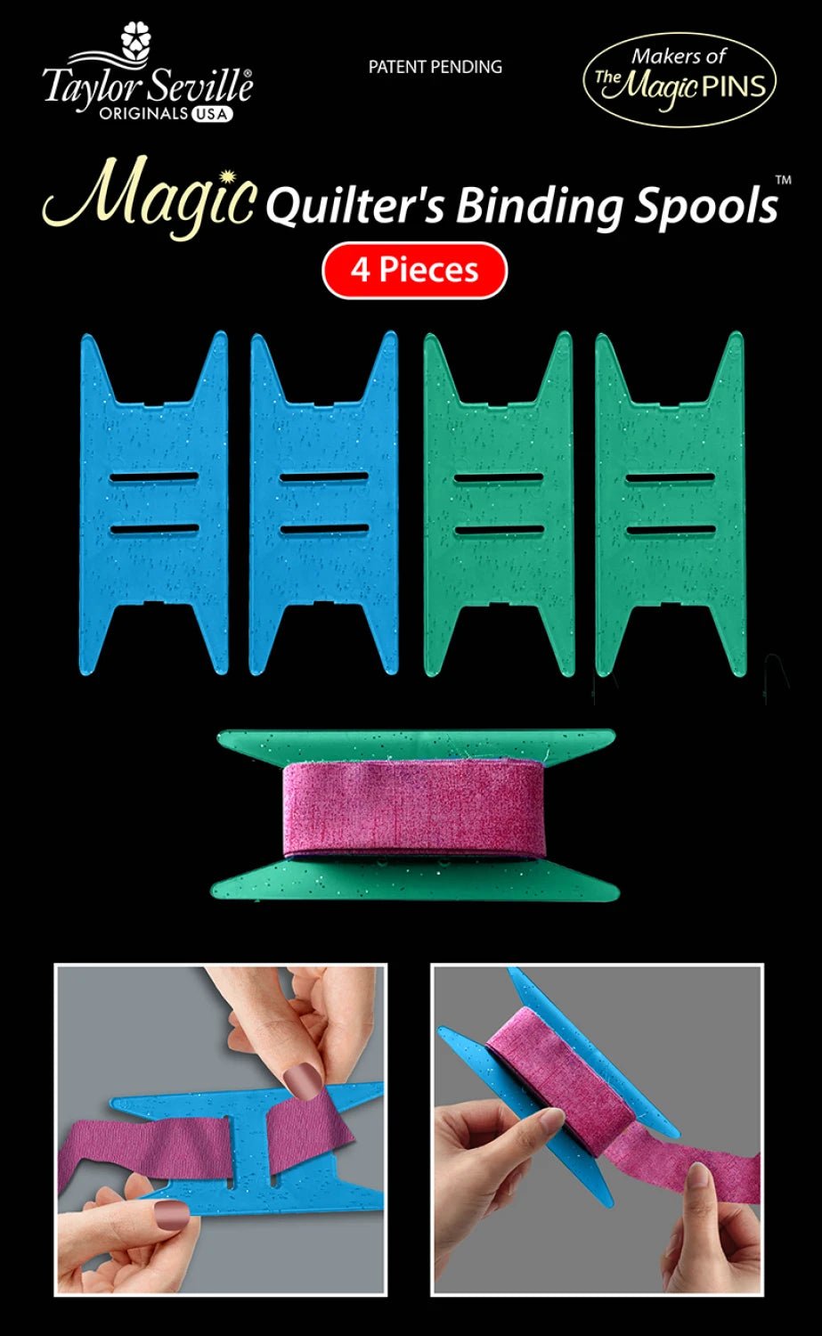 Magic Quilter's Binding Spool (4 Pack) - Maple Leaf Quilting Company Ltd.